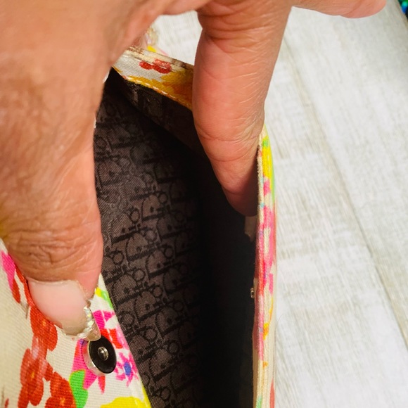 Christian Dior Canvas Floral Saddle Bag - Picture 2 of 6